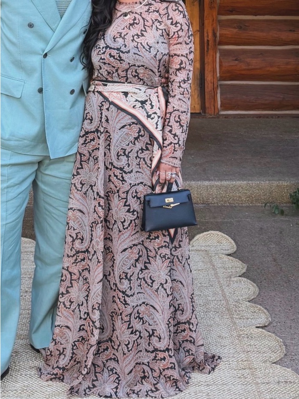 Zimmermann Paisley Maxi Dress w scarf